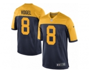 Men Nike Green Bay Packers #8 Justin Vogel Game Navy Blue Alternate NFL Jersey