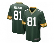 Men Nike Green Bay Packers #81 Geronimo Allison Game Green Team Color NFL Jersey