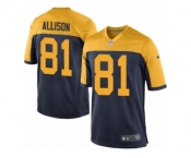 Men Nike Green Bay Packers #81 Geronimo Allison Game Navy Blue Alternate NFL Jersey