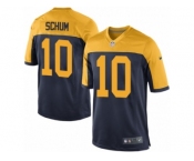 Men's Nike Green Bay Packers #10 Jacob Schum Game Navy Blue Alternate NFL Jersey