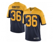 Men's Nike Green Bay Packers #36 LaDarius Gunter Game Navy Blue Alternate NFL Jersey