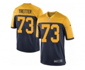 Men's Nike Green Bay Packers #73 JC Tretter Game Navy Blue Alternate NFL Jersey