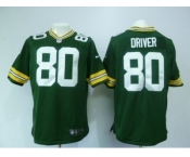 nike nfl jerseys green bay packers #80 driver green[game]