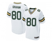 Nike Green Bay Packers #80 Jimmy Graham White Men Stitched NFL Elite Jersey