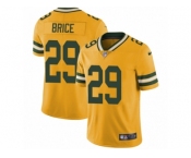 Men Nike Green Bay Packers #29 Kentrell Brice Limited Gold Rush Vapor Untouchable NFL Jersey