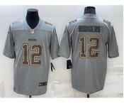 Men's Green Bay Packers #12 Aaron Rodgers Grey Atmosphere Fashion 2022 Vapor Untouchable Stitched Limited Jersey