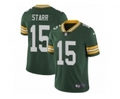 Men's Nike Green Bay Packers #15 Bart Starr Vapor Untouchable Limited Green Team Color NFL Jersey