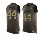 Nike Green Bay Packers #44 James Starks Green Men's Stitched NFL Limited Salute To Service Tank Top Jersey
