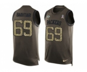 Nike Green Bay Packers #69 David Bakhtiari Green Men's Stitched NFL Limited Salute To Service Tank Top Jersey