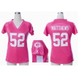 nike women nfl jerseys green bay packers #52 matthews pink[draft him ii top]
