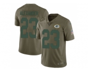 Youth Nike Green Bay Packers #23 Jaire Alexander Olive Stitched NFL Limited 2017 Salute to Service Jersey