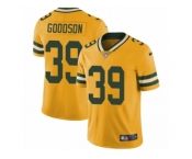 Youth Nike Green Bay Packers #39 Demetri Goodson Limited Gold Rush NFL Jersey