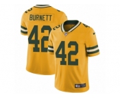 Youth Nike Green Bay Packers #42 Morgan Burnett Limited Gold Rush NFL Jersey