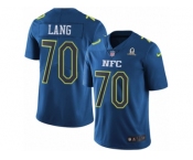 Youth Nike Green Bay Packers #70 T.J. Lang Limited Blue 2017 Pro Bowl NFL Jersey