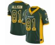 Youth Nike Green Bay Packers #81 Geronimo Allison Limited Green Rush Drift Fashion NFL Jersey