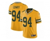 Youth Nike Green Bay Packers #94 Dean Lowry Limited Gold Rush Vapor Untouchable NFL Jersey