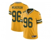 Youth Nike Green Bay Packers #96 Muhammad Wilkerson Yellow Stitched NFL Limited Rush Jersey