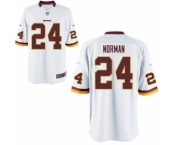 Men Washington Redskins #24 Josh Norman White Game Jersey