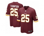 Men's Nike Washington Redskins #25 Chris Thompson Game Burgundy Red Team Color NFL Jersey