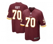 Men's Nike Washington Redskins #70 Sam Huff Game Burgundy Red Team Color NFL Jersey