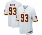 Men's Nike Washington Redskins #93 Jonathan Allen Game White NFL Jersey