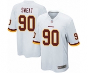 Men's Washington Redskins #90 Montez Sweat Game White Football Jersey