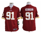 nike nfl jerseys washington redskins #91 kerrigan red[game]