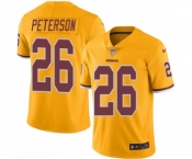 Men's Nike Washington Redskins #26 Adrian Peterson Elite Gold Rush Vapor Untouchable NFL Jersey