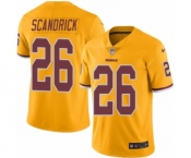 Men's Nike Washington Redskins #26 Orlando Scandrick Elite Gold Rush Vapor Untouchable NFL Jersey