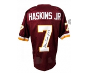 Men's Nike Washington Redskins #7 Dwayne Haskins JR Elite Burgundy Red Team Color NFL Jersey[ signature]