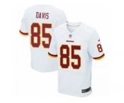 Men's Nike Washington Redskins #85 Vernon Davis Elite White NFL Jersey