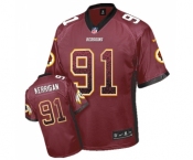 Men's Washington Redskins #91 Ryan Kerrigan Elite Burgundy Red Drift Fashion Football Jersey