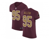 Nike Washington Redskins #95 Jonathan Allen Burgundy Red Alternate Men Stitched NFL Vapor Untouchable Elite Jersey