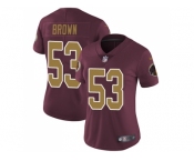 Women Nike Washington Redskins #53 Zach Brown Burgundy Red Alternate Stitched NFL Vapor Untouchable Limited Jersey