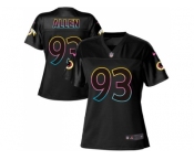 Women Nike Washington Redskins #93 Jonathan Allen Black NFL Fashion Game Jerse