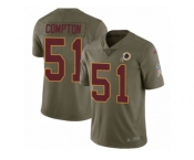 Men Nike Washington Redskins #51 Will Compton Limited Olive 2017 Salute to Service NFL Jersey Men Nike Washington Redskins #51 Will Compton Limited Olive 2017 Salute to Service NFL Jersey
