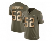 Men Nike Washington Redskins #52 Ryan Anderson Limited Olive Gold 2017 Salute to Service NFL Jersey Men Nike Washington Redskins #52 Ryan Anderson Limited Olive Gold 2017 Salute to Service NFL Jersey