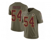 Men Nike Washington Redskins #54 Mason Foster Limited Olive 2017 Salute to Service NFL Jerse Men Nike Washington Redskins #54 Mason Foster Limited Olive 2017 Salute to Service NFL Jerse