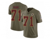 Men Nike Washington Redskins #71 Charles Mann Limited Olive 2017 Salute to Service NFL Jersey Men Nike Washington Redskins #71 Charles Mann Limited Olive 2017 Salute to Service NFL Jersey