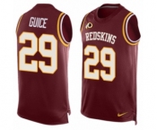 Men's Nike Washington Redskins #29 Derrius Guice Limited Red Player Name & Number Tank Top NFL Jersey Men's Nike Washington Redskins #29 Derrius Guice Limited Red Player Name & Number Tank Top NFL Jersey