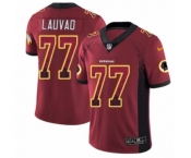 Men's Nike Washington Redskins #77 Shawn Lauvao Limited Red Rush Drift Fashion NFL Jersey