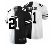 Men's Washington Football Team #21 Sean Taylor Black V White Peace Split Vapor Untouchable Limited Football Jersey