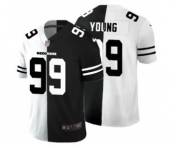 Men's Washington Football Team #99 Chase Young Black V White Peace Split Vapor Untouchable Limited Football Jersey