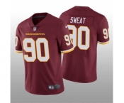 Men's Washington Football Team Red #90 Montez Sweat Vapor Untouchable Limited Stitched Football Jersey