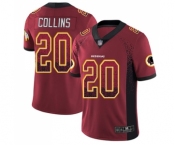 Men's Washington Redskins #20 Landon Collins Limited Red Rush Drift Fashion Football Jersey