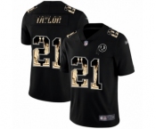 Men's Washington Redskins #21 Sean Taylor Limited Black Statue of Liberty Football Jersey
