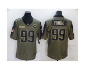 Men's Washington Redskins #99 Chase Young Nike Olive 2021 Salute To Service Limited Player Jersey
