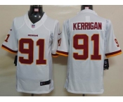 nike nfl jerseys washington redskins #91 kerrigan white[nike limited]