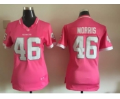 2015 Women Nike Washington Redskins #46 Alfred Morris pink jerseys