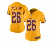 Women Nike Washington Redskins #26 Bashaud Breeland Limited Gold Rush Vapor Untouchable NFL Jersey